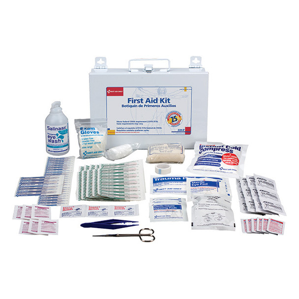 25-Person Bulk First Aid Kit w/ CPR Shield