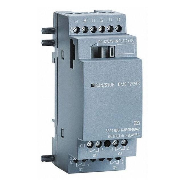 Siemens I/O Module, 12/24 V, 4 Inputs, 4 Outputs 6ED10551MB000BA2