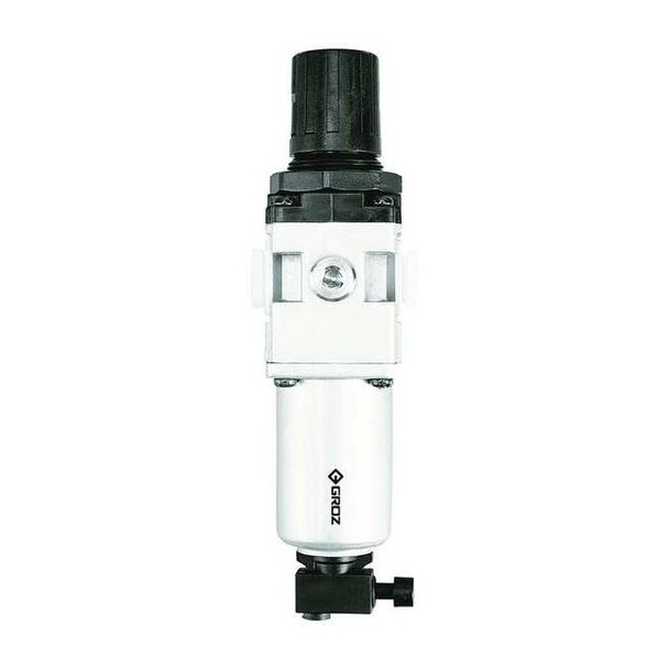 Groz Filter/Regulator,1in NPT,193 cfm,215 psi FRC179534-MS