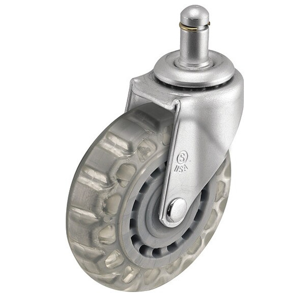 3" X 13/16" Non-Marking Pvc Swivel Caster, No Brake, Loads Up To 120 lb