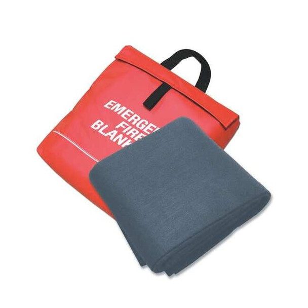 Sellstrom Fire Blanket and Pouch,Carbon Felt S97453