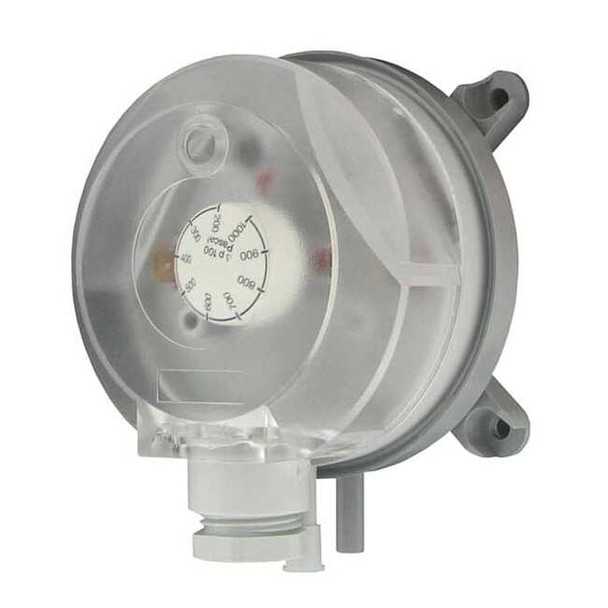 Pressure Switch, Standard, SPDT, 0.8 to 4.0 in H2O Range, Plastic