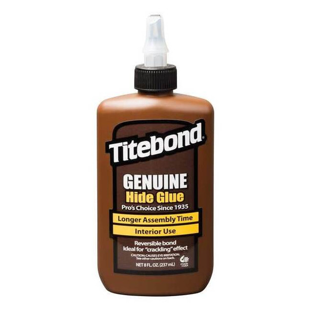 Wood Glue, Genuine Hide Series, Tan, 24 hr Full Cure, 8 fl oz, Bottle