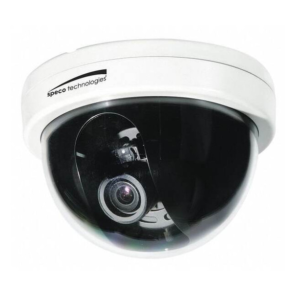 Speco Technologies Camera, Dome, White, Indoor, 2 MP Line Res. CVC6246TW