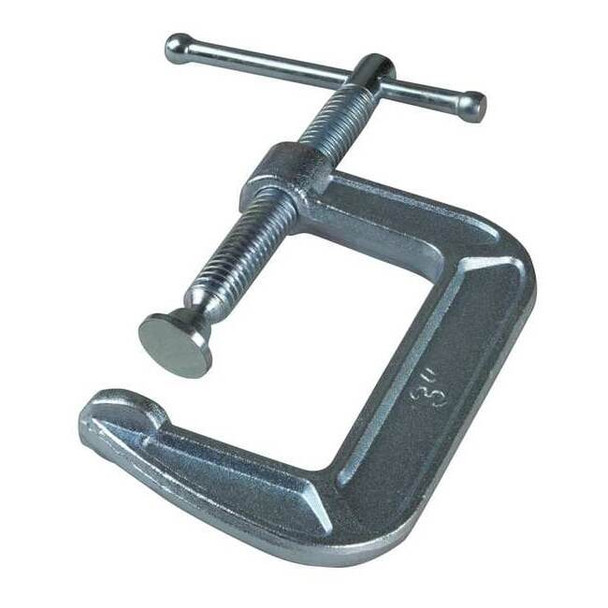 Bessey C-Clamp,3 in Maximum Opening,Gray CM30