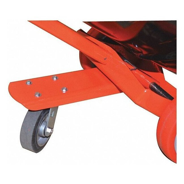 Wesco Third Wheel,6" Overall Width,Orange 240210