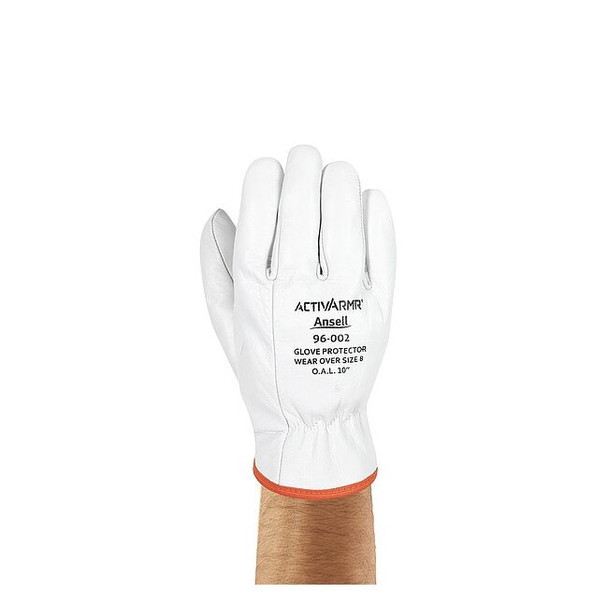 Electrical-Insulating Glove Protectors, Goatskin, 10" Length, Gray, Size 12