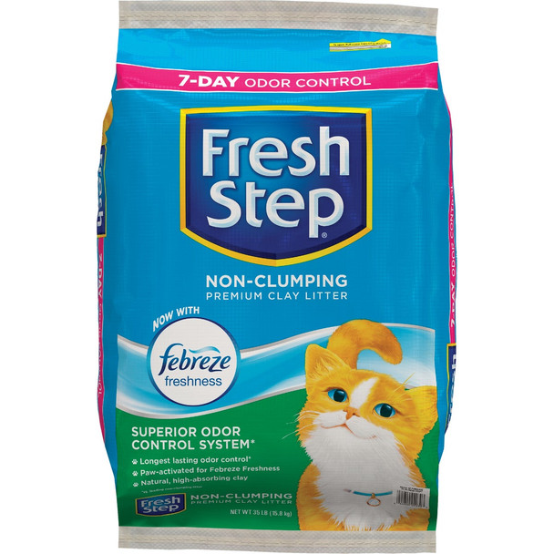 Fresh Step 35 Lb. Non-Clumping Cat Litter with Febreze 02030