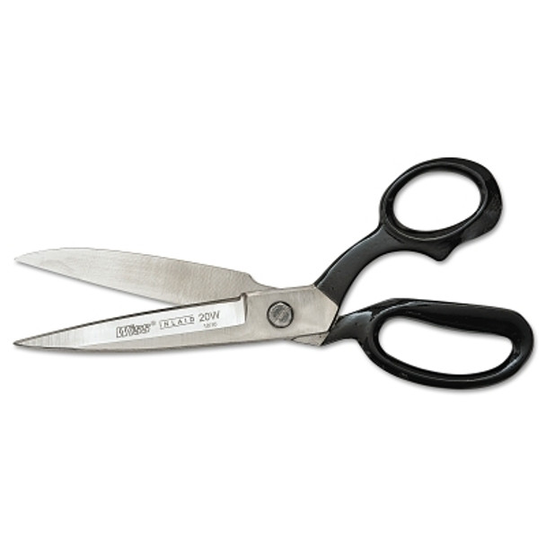 Inlaid® Wide Blade Bent Handle Industrial Shears, 12.5 OAL, Black, Sharp