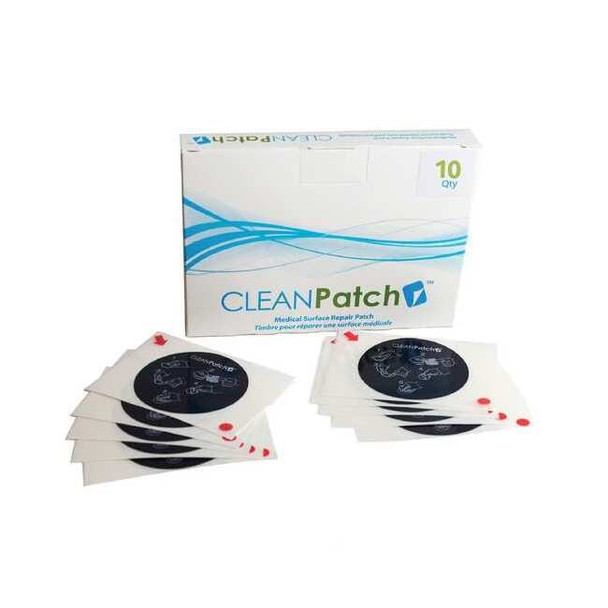 Clean Patch Mattress Repair Patch,Blue,2" L,PK10 11003