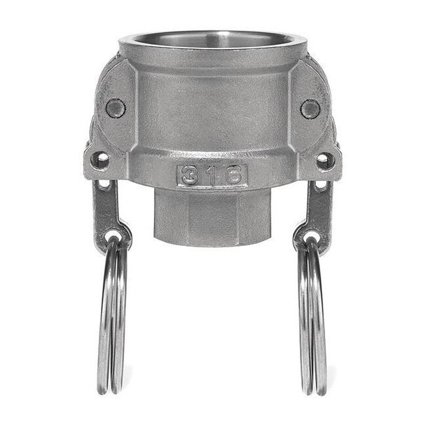 Manufacturer Varies Cam and Groove Coupling,2-1/2",304 SS BULK-CGF-304