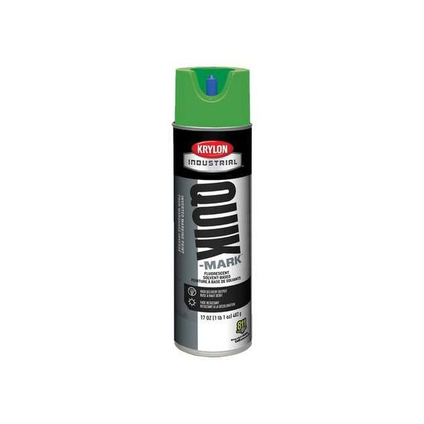 Inverted Marking Paint, 17 oz., Fluorescent Green, Solvent -Based