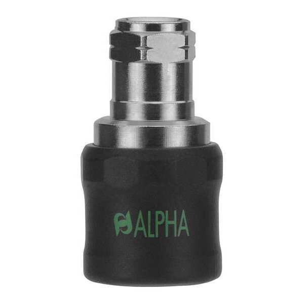 Aignep Usa Safety Exhaust Coupler,1/2",Brass 80622-08