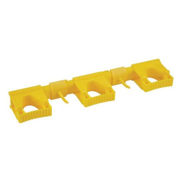 Vikan Tool Wall Bracket,16 1/2 in L,Yellow 10116