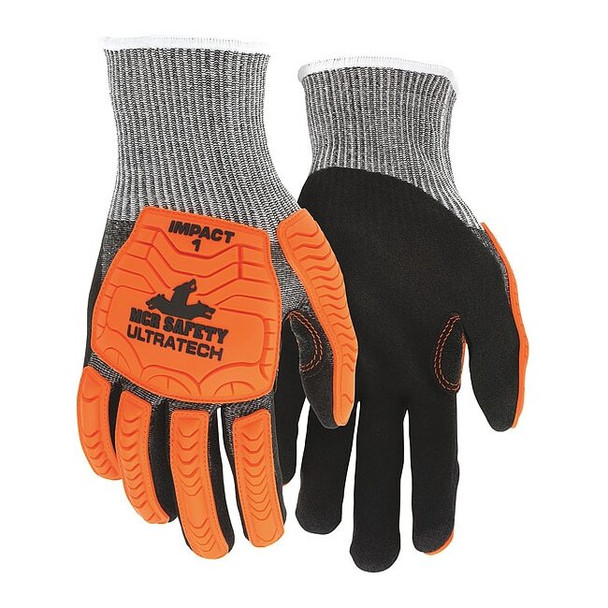 Coated Gloves, Cut Level A4 ,Dipped ,Foam Nitrile ,Sandy ,L 12 PK