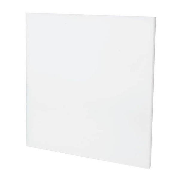 White Polypropylene Sheet Stock 24" L x 12" W x 0.250" Thick