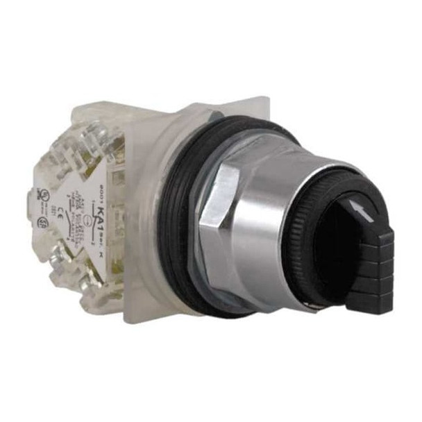 Schneider Electric SelectorSwitch,Non-Illum,3Pos,30mm,Black 9001KS42BH13