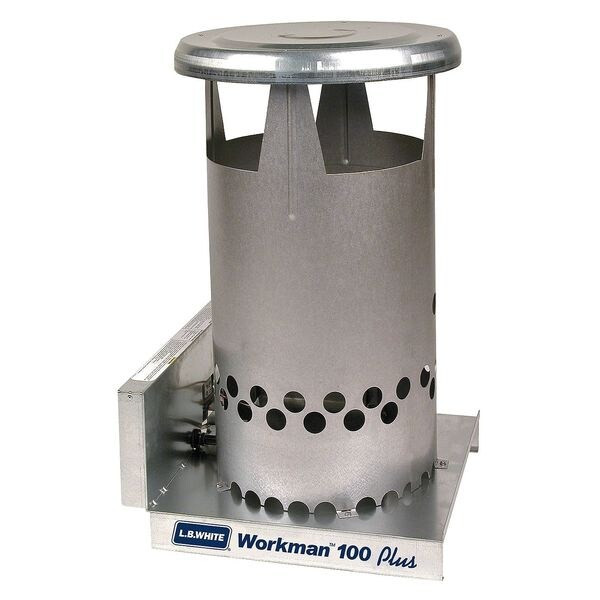 Portable Gas Floor Heater, Natural Gas, Matchless Piezo, 15 in Wx 16 1/2 in L