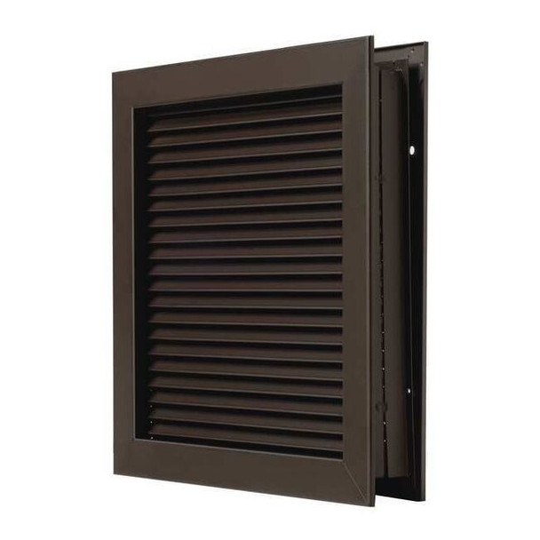 National Guard Door Louver,16 1/4 in H,22 1/4 in W L-700-RXDKB-24x18