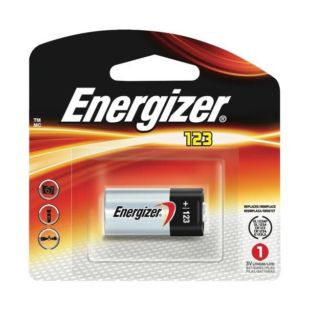Energizer® 123 Lithium Battery, 1/Each