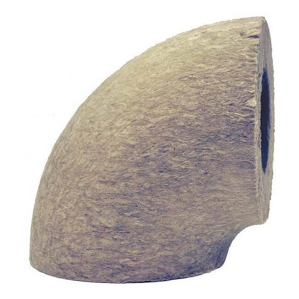 Johns Manville 6-1/2" Mineral Wool Elbow Pipe Fitting Insulation, 2" Wall 592086