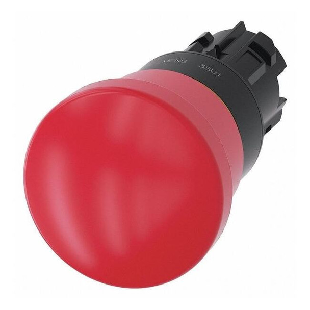 Siemens MushroomHeadPushButton,Red,NonIllum,22mm 3SU1000-1HA20-0AA0