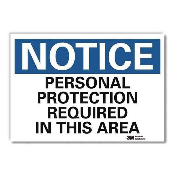 NoticeSign, ReflcSelfAdhVinyl, 14inWx10inH, U5-1442-RD_14X10