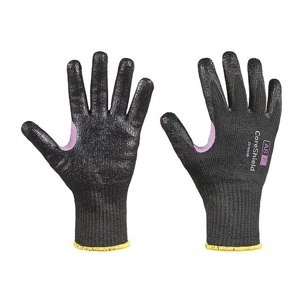 Cut-Resistant Gloves, Cut Level A8 ,Dipped ,Nitrile ,Smooth ,6 1 PR