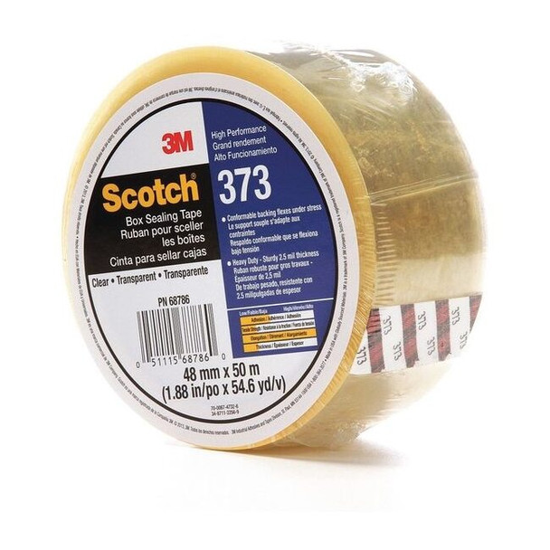Scotch Carton Sealing Tape,Clear,48mm x 50m 373