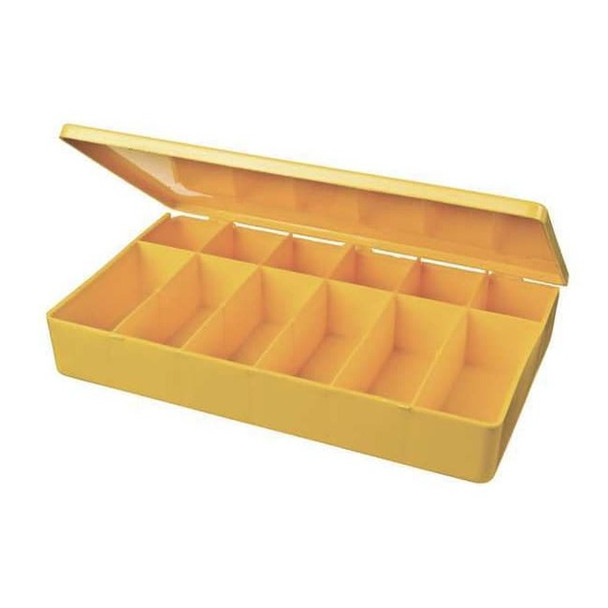 Flambeau Plastic, 12 compartments, 2-5/16 in D x 2 1/8 in H x 9 in W M812