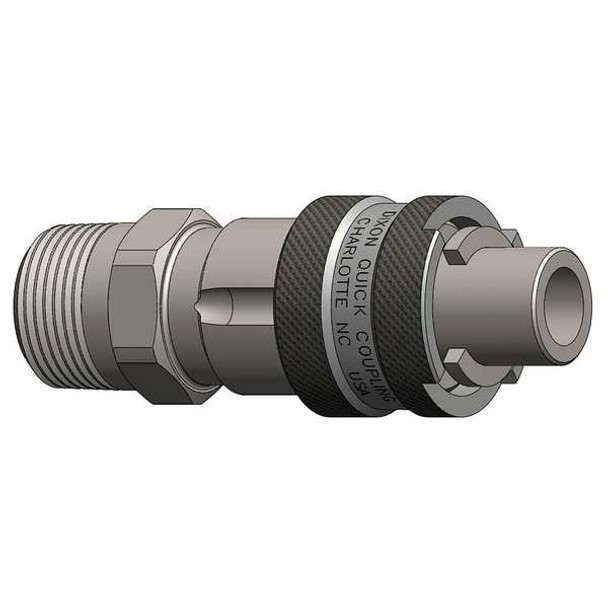 Dixon Quick Connect,Plug,1/2" Body,3/4"-14 N4M4-B