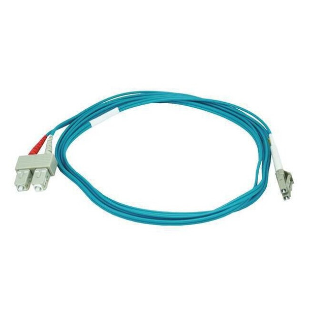 Monoprice Fiber Optic Patch Cord,LC/SC,2m,Aqua 6391