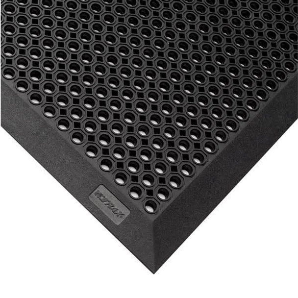 Notrax Rubber Entrance Mat,Black,3ft. x 5ft. 599S0035BL
