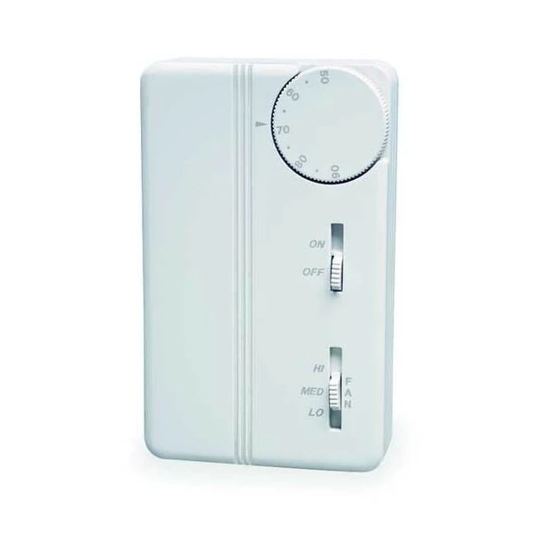 Peco Fan Coil Tstat Analog,1 Pipe,24-277V AC TB155-046