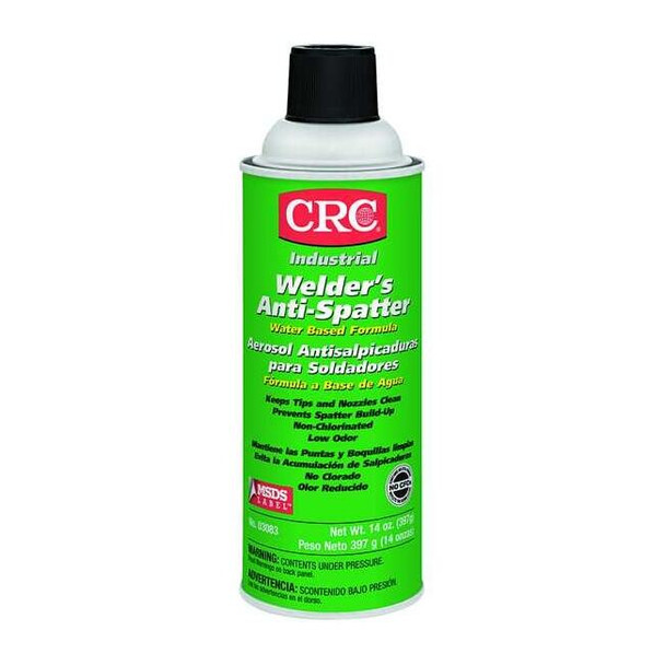 Crc Anti-Spatter, Water Base, 16 oz, Aerosol Spray Can, Colorless 03083