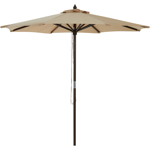 Outdoor Expressions 7.5' Brn Mrkt Umbrella TJWU-003A-230-TAN