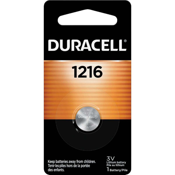 Duracell 1216 Lithium Coin Cell Battery 43287