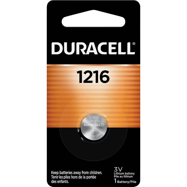 Duracell 1216 Lithium Coin Cell Battery 43287