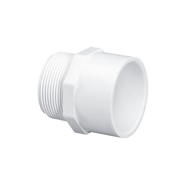 Westlake Pipe & Fittings PVC, Straight, 1 1/2 in, 1 1/2 in NPT 436015BC