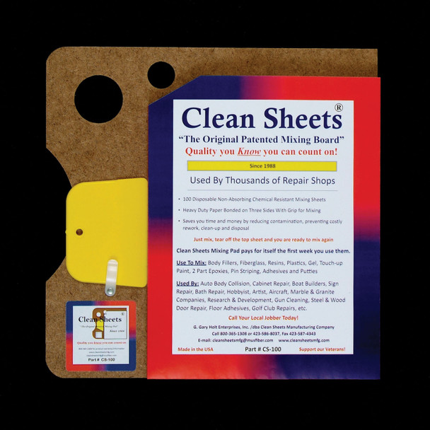 12 X 12 Disposable Paper Mixing Board CS100