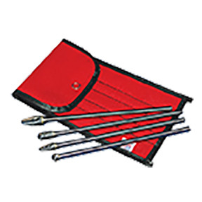 4 Pc. 1/4" x 6"  Double Cut  Carbide Burr Set 8170