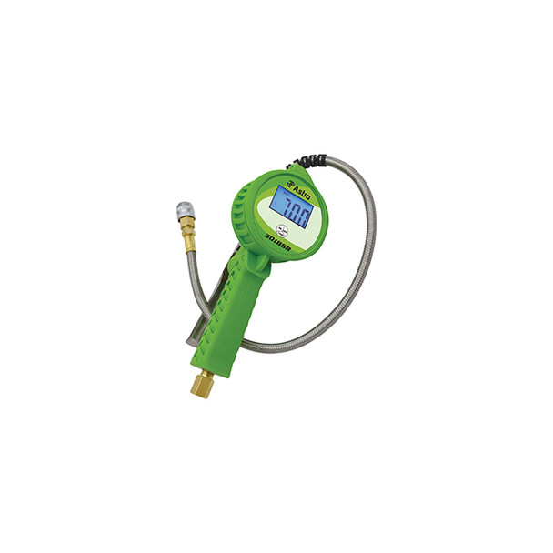 Digital Tire Inflator w/ Stainless Steel Hose & Push-Lock Coupler Chuck - Green 3018GR