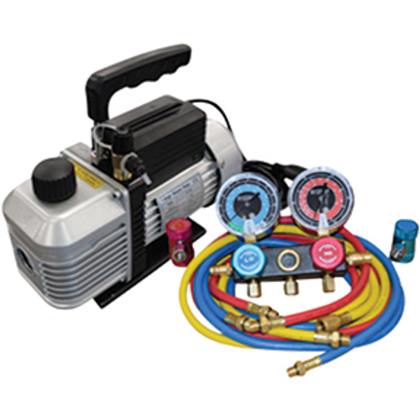 Vacuum Pump and Gauge Set for R-1234yf 9281YF