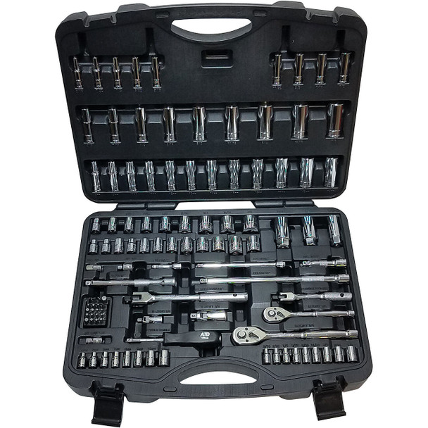106 pc. SAE/Metric 1/4” & 3/8” Dr. Socket Tray 1380