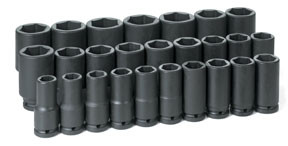 26-Piece 3/4 in. Drive 6-Point Metric Deep Impact Socket Set 8026MD