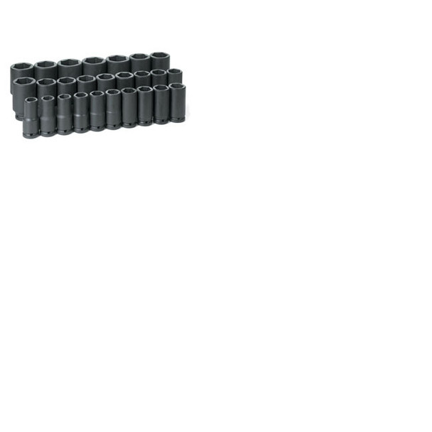 26-Piece 3/4 in. Drive 6-Point Metric Deep Impact Socket Set 8026MD