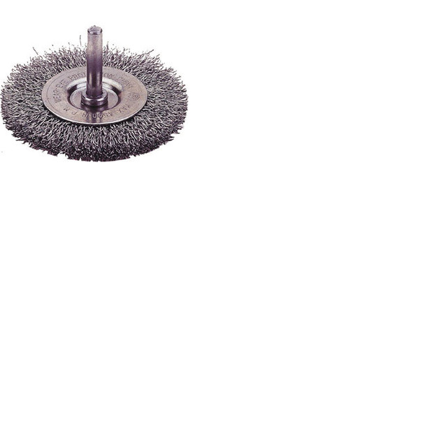 Power Brushes, Carbon Steel Wire 1/4",Circular, End Brushes, 3”, Coarse 1423-2102
