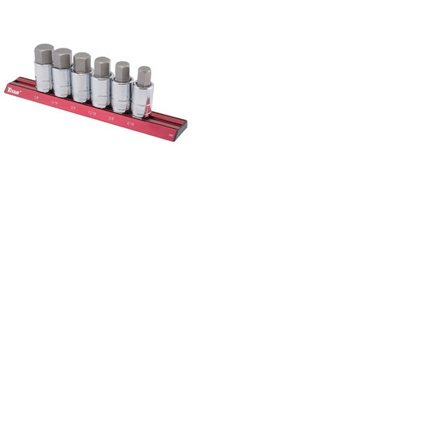 1/2" Dr. SAE Hex Bit Socket Set, 6 pc 16130