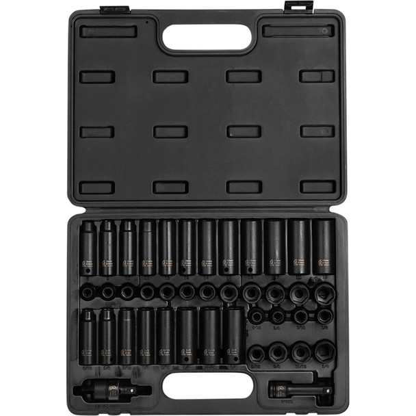 42 Pc. 3/8" Standard & Deep Length Master Impact Socket Set 3342