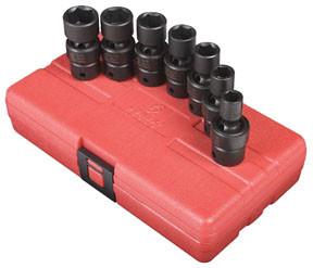 3/8" Dr SAE Universal Impact Socket Set, 7 Pc 3654